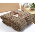 100% Cotton Oversize Knitted Blanket for Winter Wholesale